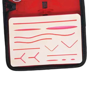 Kit de Práctica de Suturas Médicas, Juego de Herramientas de Sutura de Acero Inoxidable con Almohadilla de Piel de Simulación y Portaagujas para Entrenamiento Médico - Product Image 3