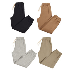 2025 Custom Open Hem Oversized Sweatpants Straight Leg Men's Loose Cotton Jogging Men Terry Grey <b>Baggy</b> <b>Jogger</b> - Product Image 4