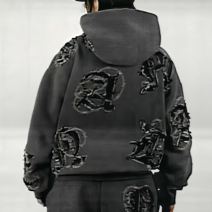 Sudadera con capucha de gran tamaño para mujer otoño Color sólido suelto algodón sudadera calle moda algodón estilo coreano pulóver mujer Sudadera con capucha - Product Image 2