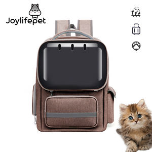 Sommer Retro Katze Rucksack PVC Große Kapazität Haustier Trage tasche Transparente Raumkapsel Design Modische Outdoor-Welpen tasche - Product Image 1