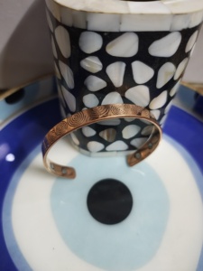 Indian Manufacture Metal Pure Copper <b>Bracelet</b> <b>Healing</b> Meditation Jewelry Adjustable Cuff <b>Bracelet</b> for Men & Women - Product Image 2