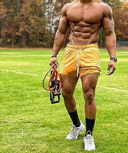 Short pour homme évacuant l'humidité pour les sports d'été Vêtements décontractés Short d'entrejambe 3 pouces léger Respirant OEM Personnalisé - Product Image 5