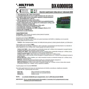 HILTRON 경보 시스템 구성 요소에 의해 이탈리아에서 제조
4ch 롤-USB가있는 코드 원격 제어 수화기
개인 라벨 사용 가능
