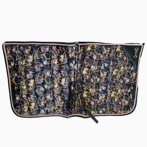 Juego de Máscara para Caballo de Satén de Alta Calidad con Relleno de Algodón Ecuestre de Lujo, Forro Brillante Absorbente para Almohadillas de Silla de Montar, Personalizable - Product Image 2