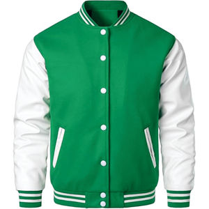 Custom Logo High Quality Winter Men's Varsity Letterman <b>Canvas</b> <b>Jackets</b> Wholesale Blank Plain Customized Design - Product Image 1