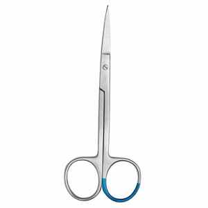 Tijeras quirúrgicas de acero inoxidable Iris, punta recta y curva, tijeras de cirugía Dental, instrumentos médicos de 10cm - Product Image 6