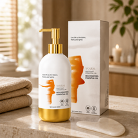 Huile Essentielle Chauffante de Massage pour le Corps Entier, Huile de Gua Sha Raffermissante pour les Méridiens, à laisser agir