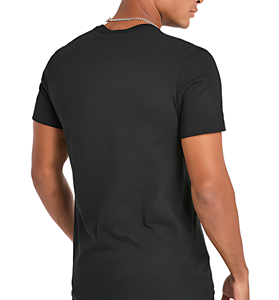 Alta calidad 100% algodón tejido Crew Regular Fit Streetwear hombres Fitness camiseta secado rápido transpirable al por mayor - Product Image 2