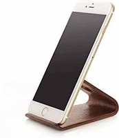 Soporte de teléfono celular con amplificador de sonido, soporte de teléfono móvil de escritorio de madera de bambú natural (soporte de sonido) todos los teléfonos móviles de madera