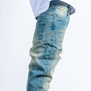 <b>High</b> <b>Waist</b> Autumn Season <b>Jeans</b> Pant Outdoor Jogging <b>Men's</b> Trouser Wholesale Loose Trend Hip Hop Pant - Product Image 5