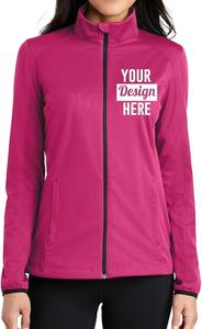 Veste polaire de poids moyen brodée personnalisée pour hommes et femmes Veste imprimée personnalisée Vestes softshell - Product Image 2