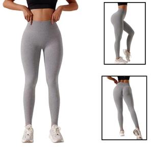 Leggings de Cintura Alta sin Costuras para Mujer, Tejido Transpirable de Secado Rápido, Estilo Deportivo Elástico en Cuatro Direcciones para Yoga, Ciclismo y Correr - Product Image 3
