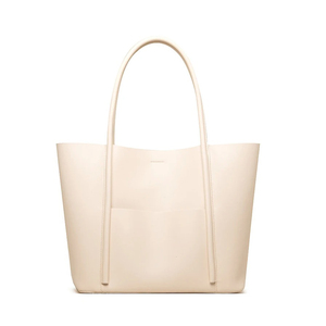 New Luxury High Genuine Leather Womens <b>Tote</b> <b>Bag</b> Custom Printed Logo <b>Zipper</b> Closure Customized Portable <b>Canvas</b> Lining All Seasons - Product Image 6