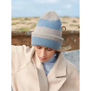 Sustainable Colour <b>Block</b> Beanie Promotional Hats & Caps Eco-Friendly Merchandising - Product Image 2