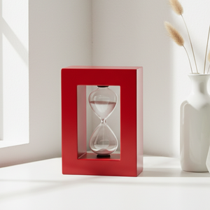 Vente directe d'usine Sablier portable en verre et bois durable de 15 ml de style nordique pour la maison et le bureau Contrôle des moments critiques - Product Image 6