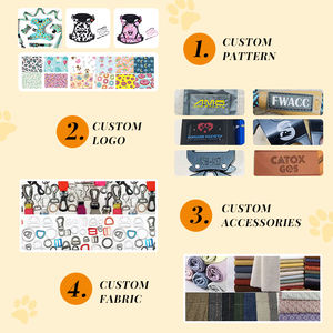 Harnais réglable Esprit de Noël Harnais de chien de fête mignon avec renne bonhomme de neige et impressions de vacances pour chiens de petite à moyenne taille - Product Image 3