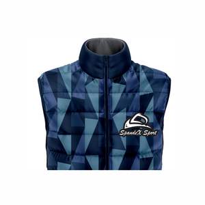 Vestes d'hiver chaudes sans manches Vestes en peluche sans manches avec impression personnalisée Vestes en peluche avec service et coutures OEM - Product Image 3