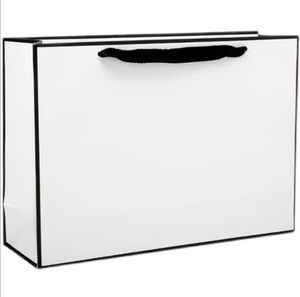 Sacchetti di Carta Personalizzati all'Ingrosso, Borse in Cartone Bianco con Manico, Confezioni Regalo di Lusso, Stampa Logo Personalizzata - Product Image 2