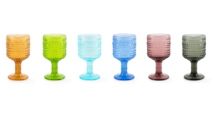Ensemble de 6 verres à vin modernes Excelsa, verre Aurora 30 cl, multicolore, soufflé à la main - Product Image 5