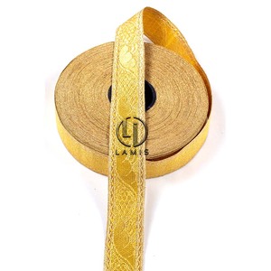 Personnalisé 2 Rayures Noires Gallon Dentelle Textile pour Vêtement Artisanat Or Métallique Dentelle Tresse - Product Image 3