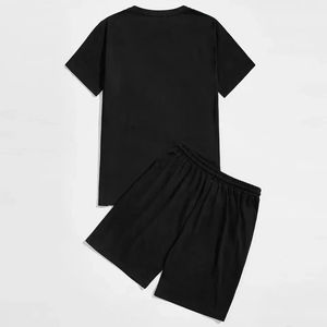 T-shirt avec short assorti Ensembles de short de gymnastique pour hommes Ensemble t-shirt et short Hommes Femmes Ensemble d'été unisexe - Product Image 2