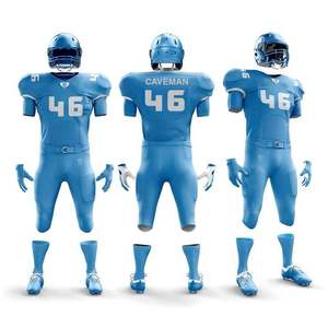 Uniforme de football américain personnalisé en maille de polyester de qualité supérieure, séchage rapide, confortable, logo et design personnalisés, service OEM - Product Image 3