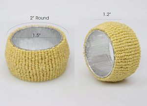 Beaded <b>Napkin</b> Rings Special Occasions Glitz Dinning Table Decor <b>Easter</b> Spring Summer <b>Napkin</b> Rings Summer - Product Image 3