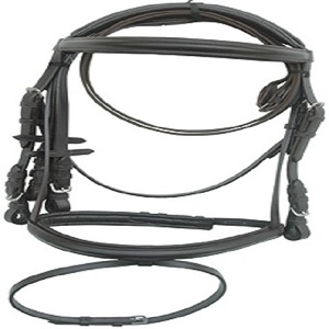 Venta al por mayor de alta calidad Inglés brida DD cuero usado mano de obra superior hecho en La India Top Horse brida viene con riendas - Product Image 2