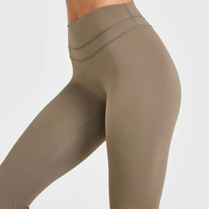 Nuevos Leggings de Yoga Casuales para Mujer, Transpirables, de Cintura Alta, con Logotipo Personalizado, Cintura Elástica para Fitness, Precio Razonable - Product Image 4