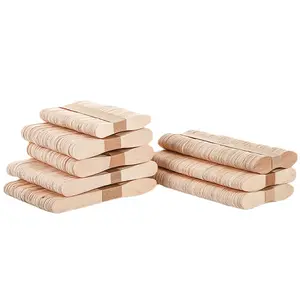 Bâtonnets de glace gravés naturels biodégradables en bois jetables de 75*15mm avec moule à logo personnalisé