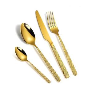 Juegos de Cubiertos de Latón Hechos a Medida, Cucharas, Tenedores y Cuchillos de Latón con Acabado Dorado, Adecuados para el Hogar. - Product Image 3