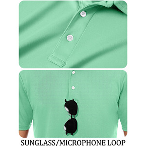 Polos de punto de manga corta informales de verano 2025, camisetas de uniformes, camisetas con estampado de bordado de logotipo personalizado para hombres, polos - Product Image 4