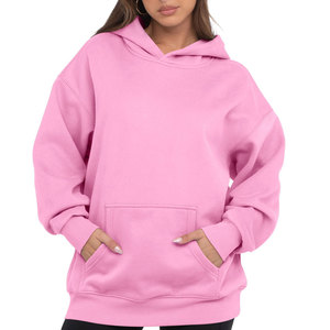 Sudaderas Extra Grandes de Moda para Mujer, 100% Algodón, Ropa de Calle, para Invierno, Uso en Exteriores, Resistentes al Viento y Transpirables, con Logotipo Frontal Personalizable - Product Image 1