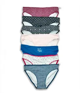 High Quality Surplus Garments Womens Underwear Cotton Ladies Panties Bikini Briefs Wholesale Ladies