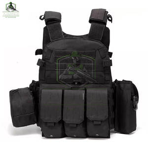 Chaleco Táctico de Talla Grande al por Mayor, para Uso en Exteriores, Nailon/Poliéster, Color y Logotipo Personalizados, Alta Calidad, Cuello en V, MOQ Bajo - Product Image 5