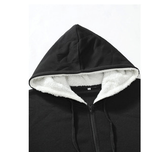 Sweat-shirt à capuche chaud d'hiver, sweat-shirt en polaire lourd, vente en gros, logo personnalisé, prix d'usine - Product Image 4