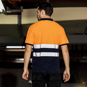 เสื้อโปโลผู้ชาย hivis ดีไซน์ใหม่เสื้อผ้าทำงานระบายอากาศวัสดุโพลีเอสเตอร์ - Product Image 5