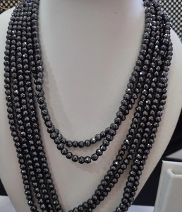 Black Moissanite Faceted <b>Beads</b> AAA Cut Faceted <b>Beads</b> Used for Diamond Jewelry Other Diamond Pendant - Product Image 2