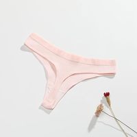 Tanga de lencería sexy para mujer, 100% algodón tejido, de cintura media, transpirable, ecológico, de secado rápido, con logo OEM, de Bangladesh.