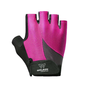 Gants de boxe et de cyclisme professionnels respirants à demi-doigts, design personnalisé, avec coussinets antidérapants, pour moto et vélo de route, en nylon et coton - Product Image 4
