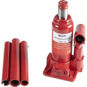 Martinetto idraulico a bottiglia in acciaio e ferro da 2T per sollevamento auto, capacità 3 tonnellate - Product Image 2