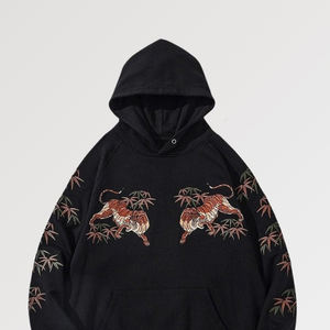 Sweat à capuche pour hommes en coton à coupe ample et épaisse Pull vierge surdimensionné avec logo personnalisé imprimé Pull à capuche pour hommes - Product Image 3