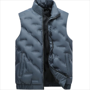 Custom Lightweight Breathable High Street Waistcoat Warm Packable Sleeveless Jacket Plus Size Spring Men Polyester <b>Filler</b> Puffer - Product Image 1
