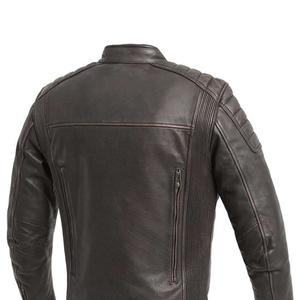 New Customized Design <b>Men</b> Canvas Leather <b>Jacket</b> Stand Collar High Street Custom Logo Label High Quality Winter <b>Jacket</b> - Product Image 6