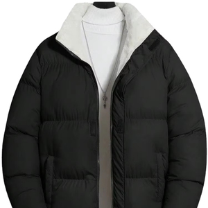Heavy Insulated Breathable <b>Smart</b> Casual Hooded Winter Puffer <b>Jackets</b> <b>Men</b> Zipper Closure Front Logo Filled OEM Service Customized - Product Image 1