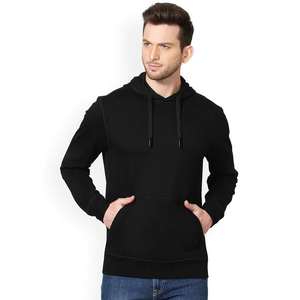 Sweat à capuche décontracté de style hiver pour hommes 320gsm coton surdimensionné Logo personnalisé Teint uni Techniques lourdes Fourniture en vrac - Product Image 1