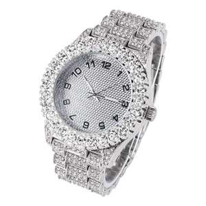 Custom <b>Square</b> Antique Fashion Mechanical Movement 41mm Glass Stainless Steel Iced Moissanite Diamond <b>Watch</b> Hip Hop Business - Product Image 1