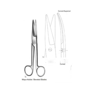 Tijeras de disección Mayo Tijeras rectas y curvas de acero inoxidable de alta calidad - Product Image 6