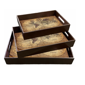 Juego de Bandejas de Servir de Madera Personalizadas, Diseño Elegante, Madera Natural, Aptas para Lavavajillas, Ecológicas, Forma Rectangular para Fiestas - Product Image 2