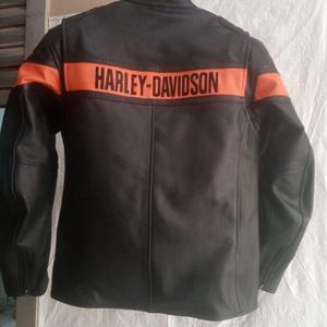 Chaqueta de Cuero Genuino Hecha a Medida con Logotipo Bordado de Harley, Bordado 3D, Protección Anti-UV, Manga Larga, Forro Extraíble - Harley - Product Image 5